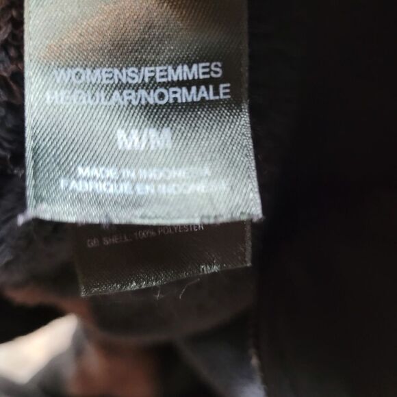 The North Face Womens Jacket Size M Embroidered Full Zip Up Black Fleece - Picture 12 of 12